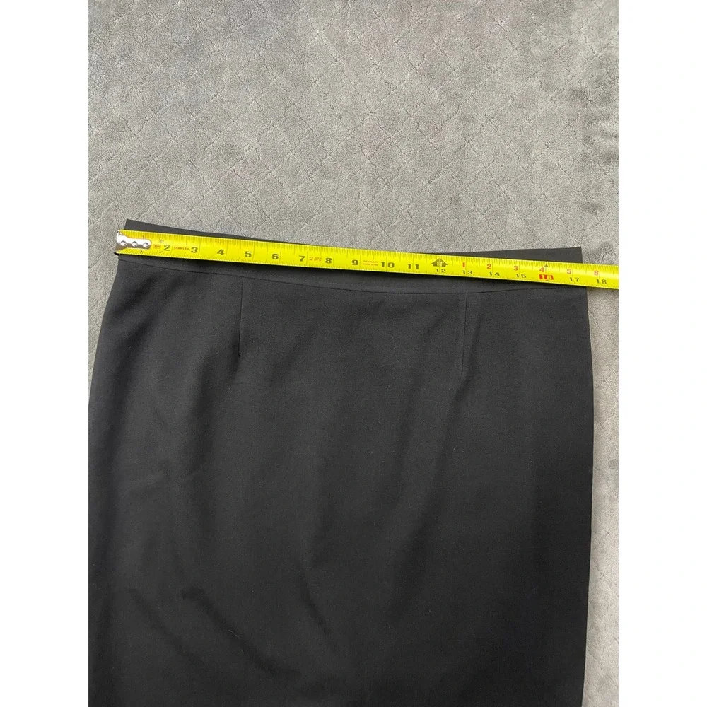 ATELIER LUXE Womens Black Pencil Skirt Size 12 Knee‎ Length Career
